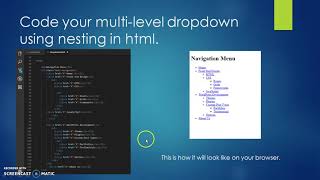 CIT 230 - Multi Level Dropdowns