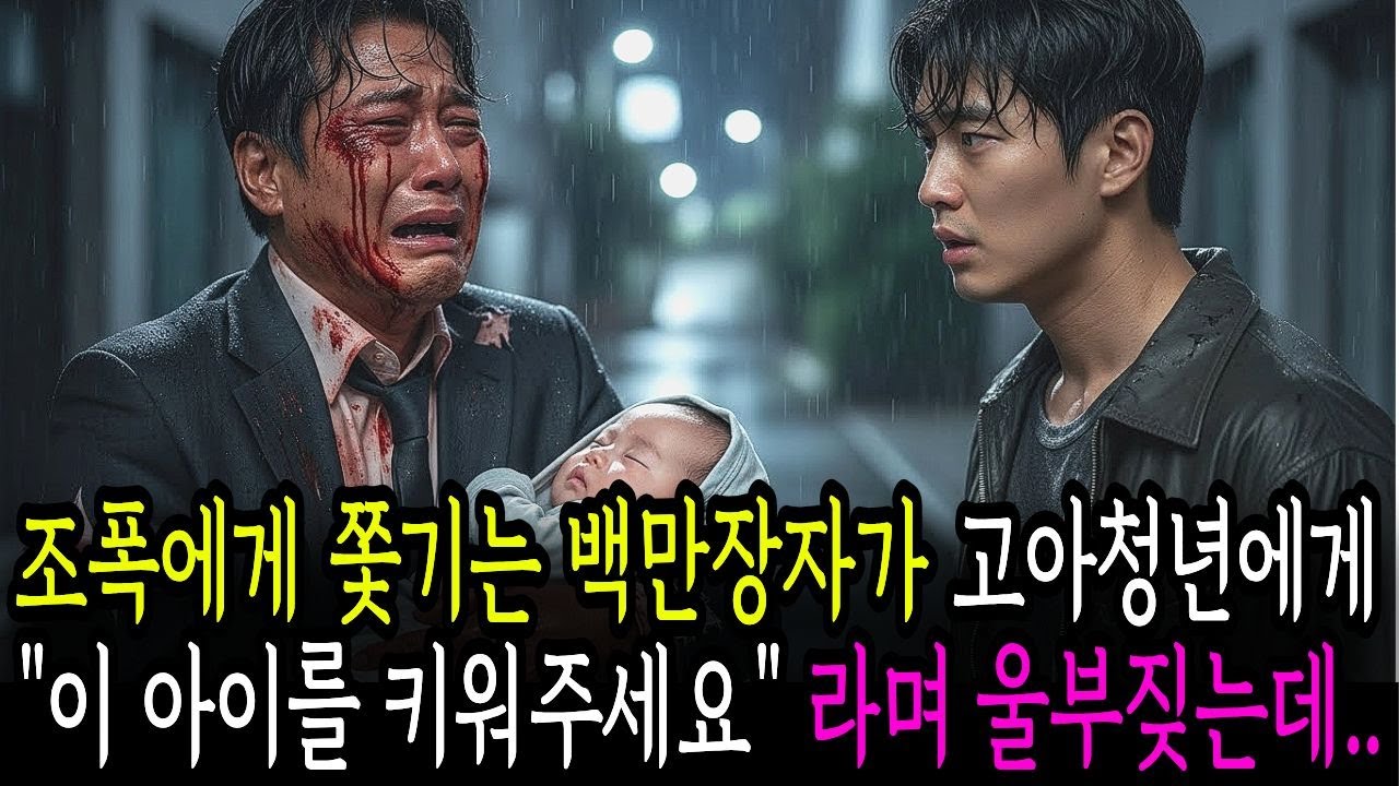 조폭에게 쫓기는 백만장자가 고아청년에게