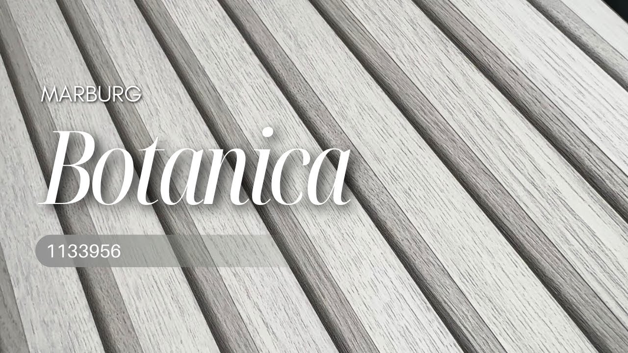 Marburg | Botanica | 1133956 | Light Grey, Wood, Fluted Panel, Monochrome, Illusion, 3D, Natural
