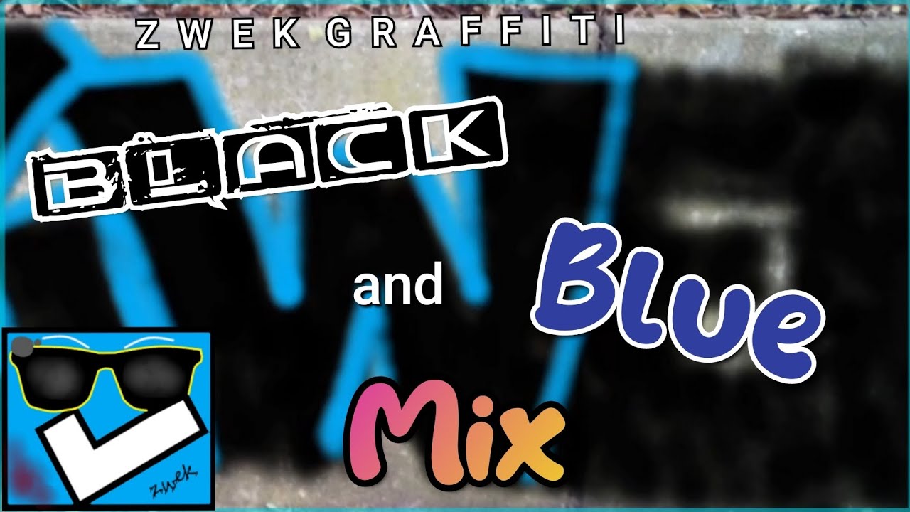 ZWEK GRAFFITI - Black and Blue Mix. (Digital Graffiti)