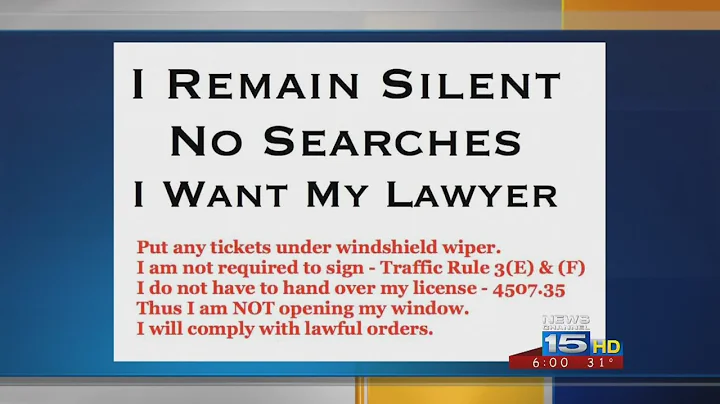 Police react to sign avoiding DUI checkpoints