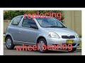 How to change wheel bearing Toyota Echo