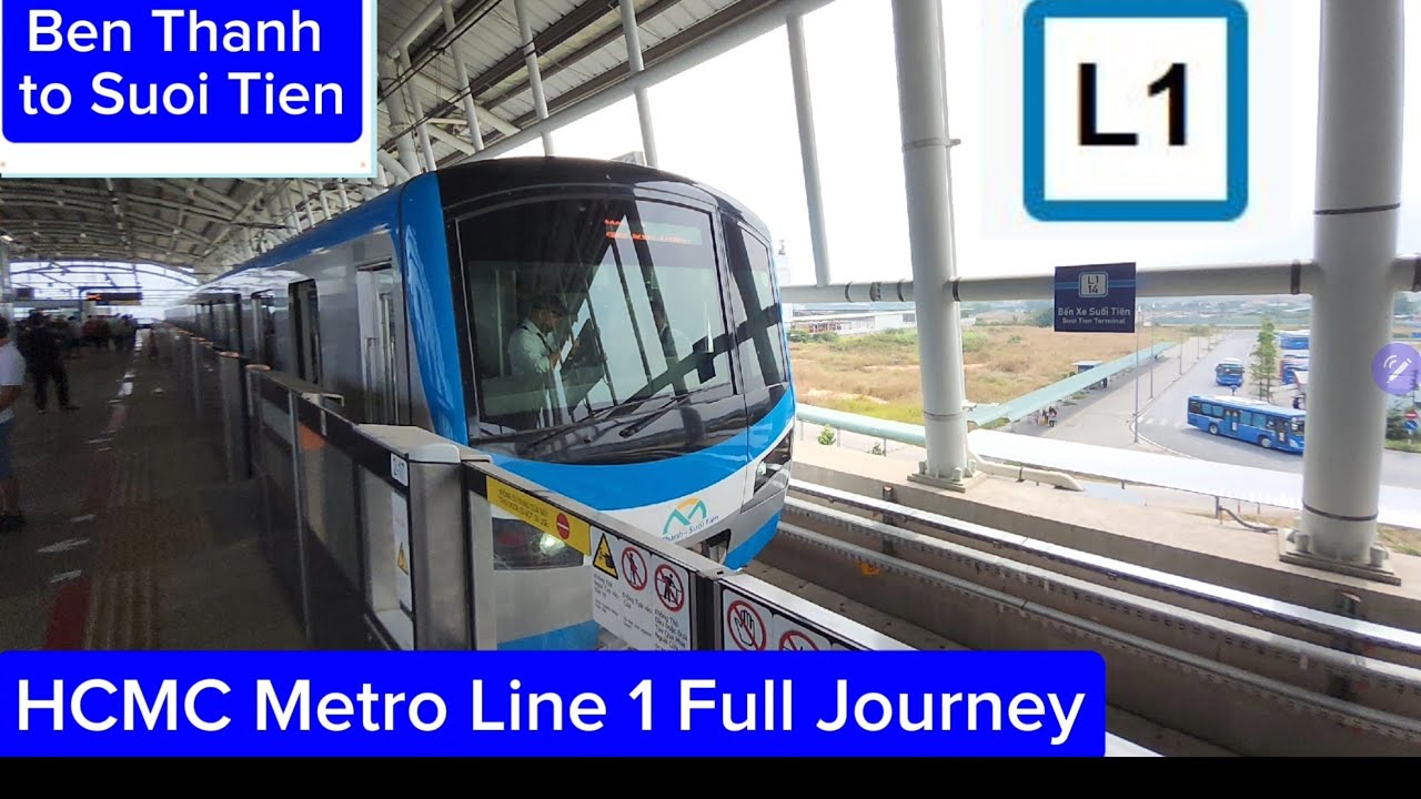 Full Journey HCMC Metro Line 1 (Ben Thanh - Suoi Tien)
