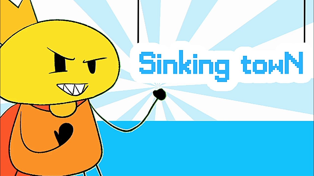 Sinking towN // animation meme // Blue Background // Gift