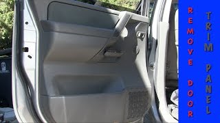 How To Remove Door Trim Panel 2007 Nissan Titan