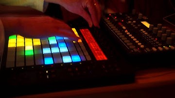 Drum jam with ableton Push & Elektron Analog Four