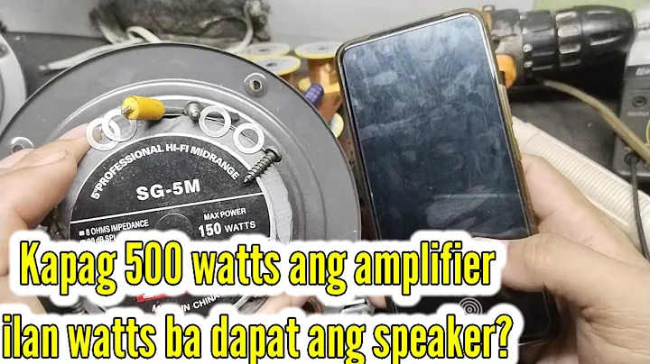 Kapag 500 watts Ang amplifier ,Ilan watts dapat Ang speaker? viewers Questions episode 8
