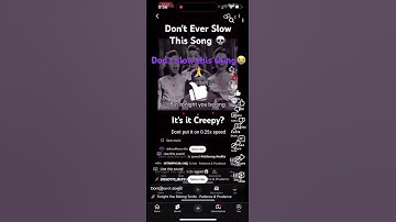 Thumbnail of I swear if you slow this song ￼I don’t care