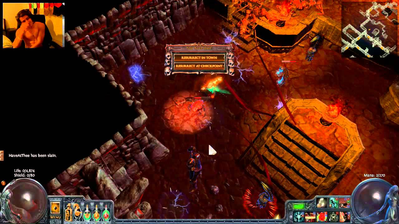 DW Sword Crit Cyclone Uber Atziri - Not much winning happened