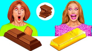 Download Lagu チョコレートの食べ物 vs 本物の食べ物のチャレンジ | 料理戦争の勝者は誰だ BaRaDa Challenge MP3