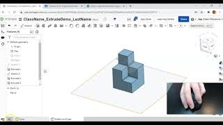 OnShape Demo #4 - Extruding