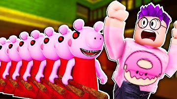 Can You Beat 10 PIGGY BOTS!? (CHAPTER 1 HOUSE)
