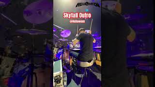 Skyfall Outro 🎃Helloween Live   #drums #daniloeble  #drummer #doublebassdrumming #music #drumcover