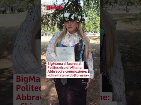 Video BigMama si laurea, striscioni e lacrime di gioia al Politecnico di Milano: «Chiamatemi dottoressa»