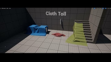 Cloth tool with Houdini  and Unreal Engine 5 (UE5) - Showcase