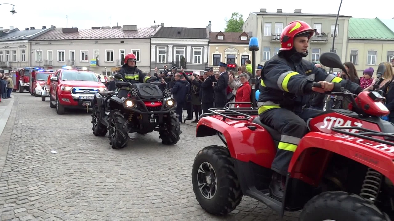 Defilada strażacka w Kielcach. Wojewódzki Dzień Strażaka 13.05.2017
