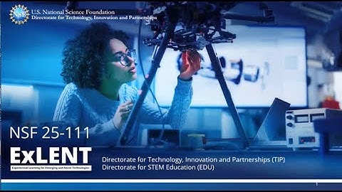 Office Hours: Intro to the NSF ExLENT program