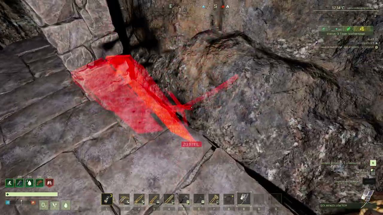 ICARUS 32 - Elektrischen Bohrer aufgestellt und mit Solarenergie versorgt. 