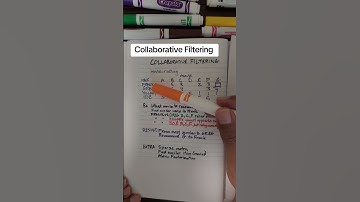 Collaborative Filtering #machinelearning #datascience #statistics #recommendationsystems