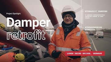 Project spotlight - Damper retrofit on the Lower Rhine Bridge, Germany.