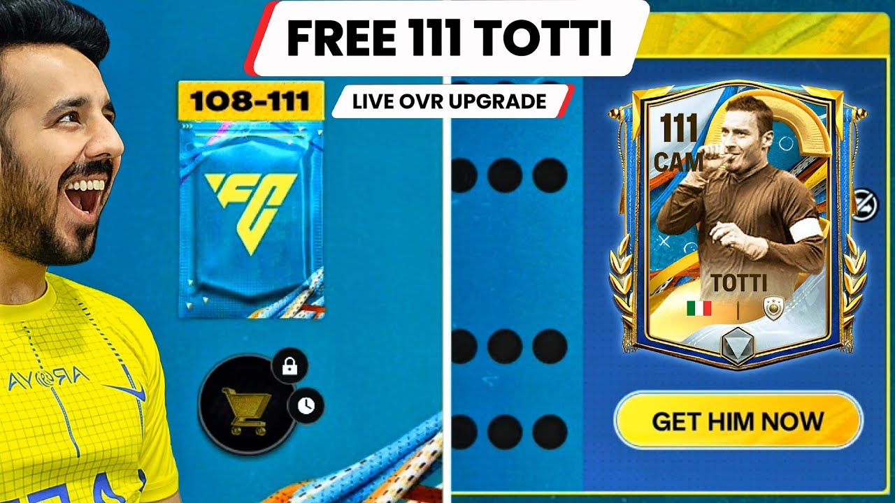How To Get Free 111 TOTTI (Live OVR Upgrade) & 108-111 Captains Milestone ?