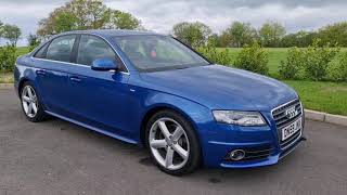 2009 Audi A4 2.0 TDI 143PS S-Line automatic multitronic auto diesel review and walk around video