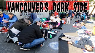 🇨🇦 Vancouver's Dark Side! East Hastings Street-  Vancouver BC, Canada. Homeless. Jun 03 2023.