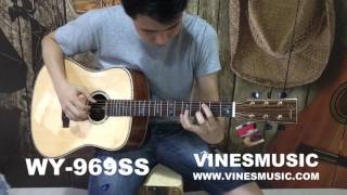 WY-969SS Smiger All Solid Santos Rosewood Acoustic Guitar Sound Test WY-969SS Smiger All Solid Santos Rosewood Acoustic Guitar Sound Test
