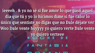 Bryant Myers - NOCHES DE FANTASIA ( Letra Oficial )