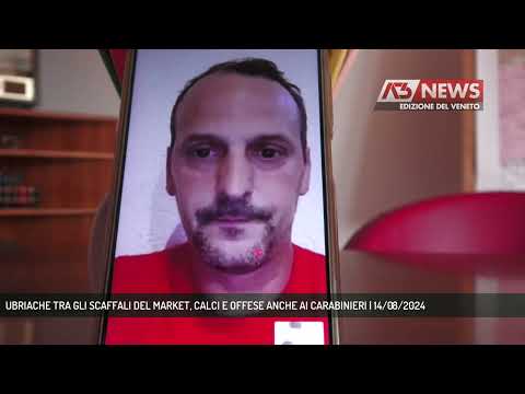 UBRIACHE TRA GLI SCAFFALI DEL MARKET, CALCI E OFFESE ANCHE AI CARABINIERI | 14/08/2024