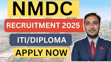 NMDC Recruitment 2025 || Diploma jobs || ITI jobs