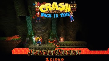 Crash Bandicoot - Back In Time Fangame: Aangepast level: Jungle Night door Ziloko