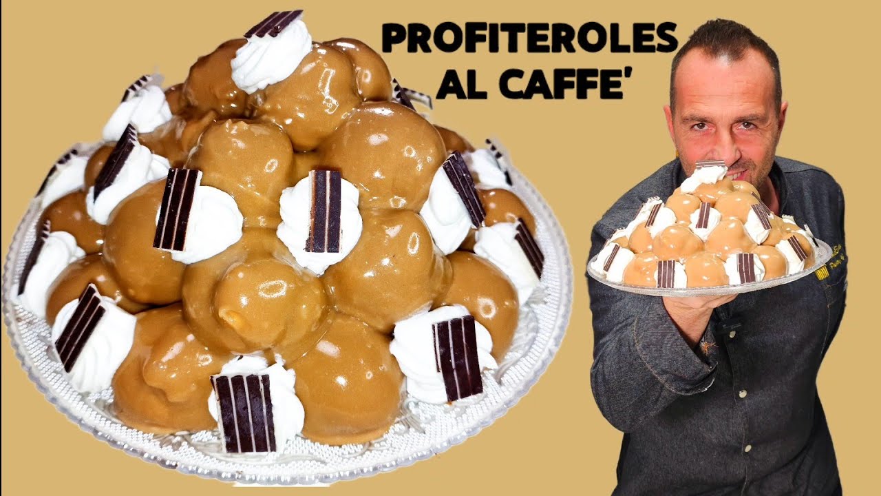 PROFITEROLES AL CAFFÈ ☕️ ESPRESSO NAPOLETANO- Ricetta fatta a mano in casa. Corso di pasticceria