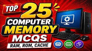Top 25 Computer Memory MCQs (RAM, ROM, Cache) | SSC 2026 #CompetitiveExams #GovtExamPrep