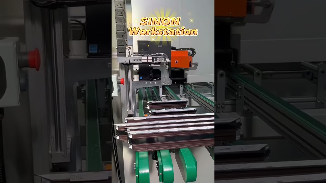 First-person view of SINON SZA series workstation cutting and machining center part 3