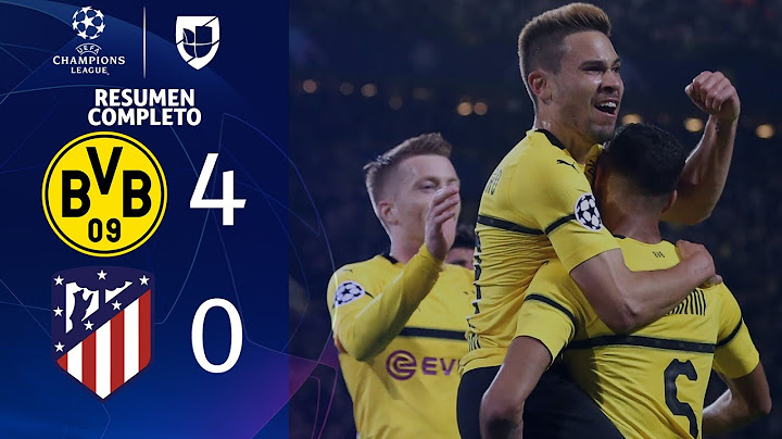Borussia Dortmund 4-0 Atlético de Madrid - GOLES Y RESUMEN - Grupo A UEFA Champions League