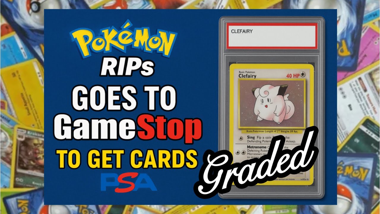 Grading Pokemon Cards at GameStop