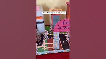 Model on Types of Insurance | Commerce TLM b.ed | Made by - Simran Patel