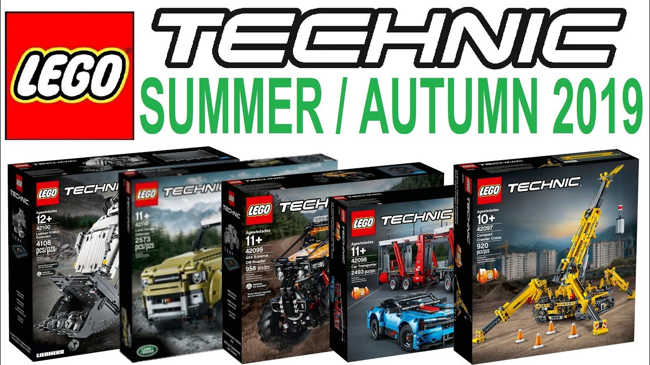 Elemental klap ubehageligt All LEGO Technic Sets Summer Autumn 2019 - Lego Speed Build Review - YouTube