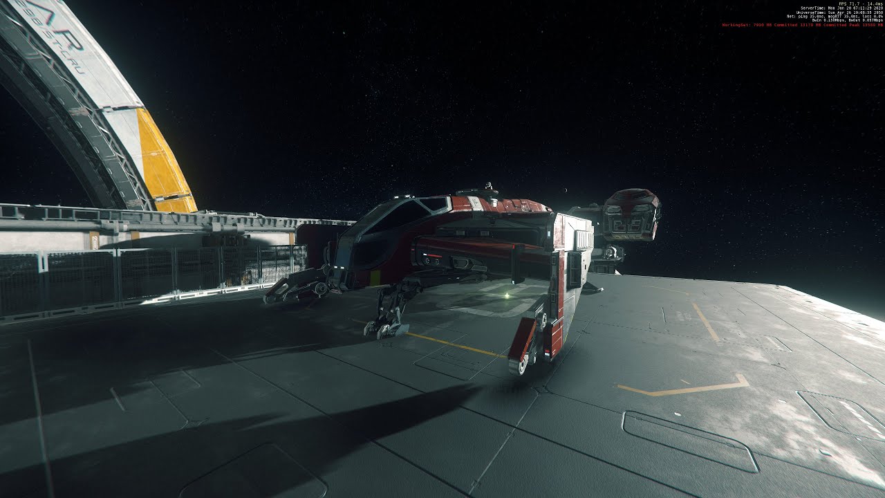 Star Citizen  3.8.1 Ptu Drake Cutlass RED Test
