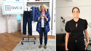 Jen7 by 7 for All Mankind Skinny Jeans w/ Stud Pocket on QVC