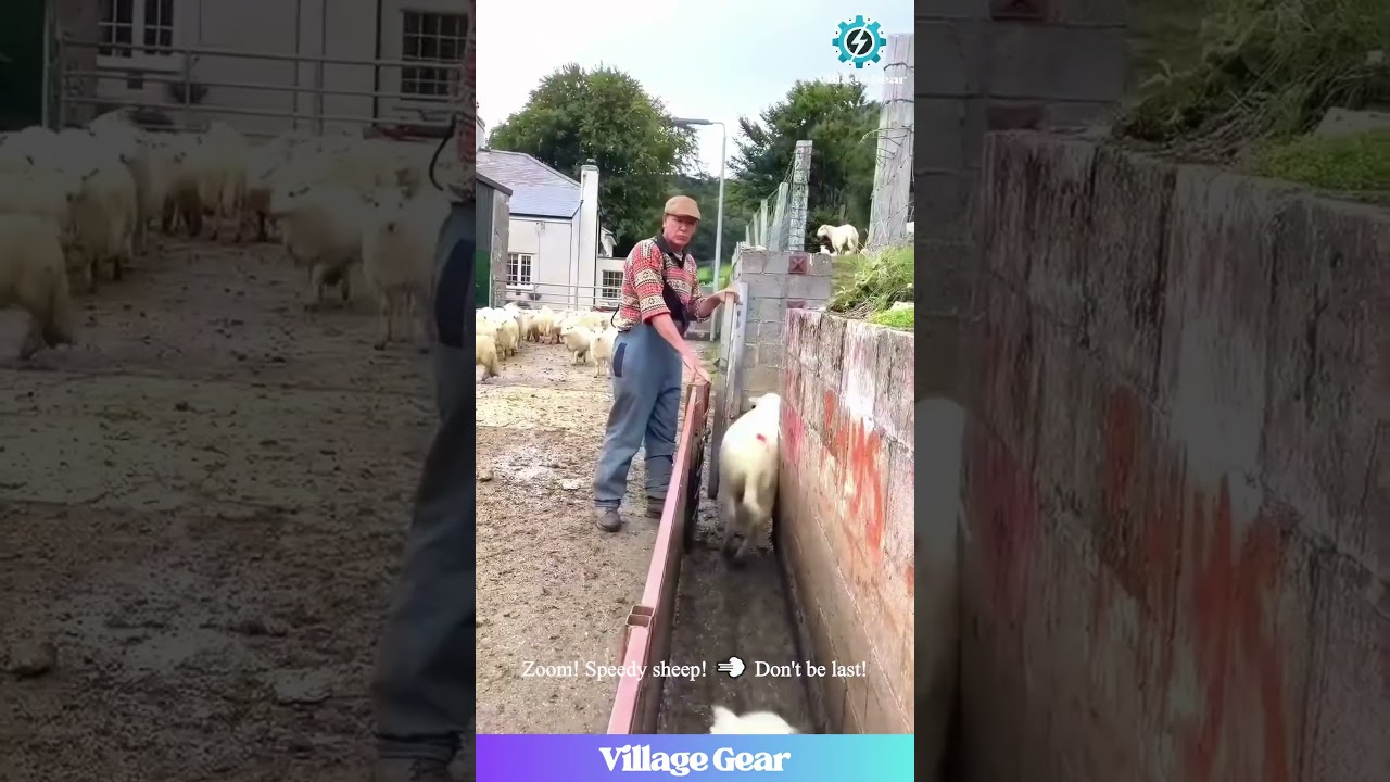 Counting Sheep IRL! 🐑😂 These Farmers are Pros at Sheep Tetris! 