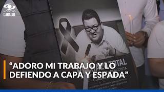 Así fue el homenaje al periodista Cristian Herrera, que dedicó su vida a denunciar la corrupción