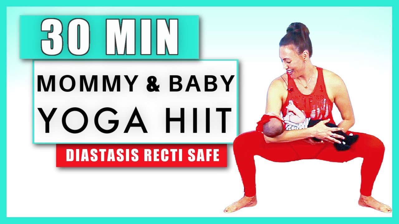 Mommy & Baby Yoga Hiit - Back To Shape  I  New Series  - Episode 2 - Diastasis Recti Safe