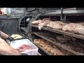 Huge Load of Meat Smoked on the Road, London Street Food. Amazing Carnivore Food