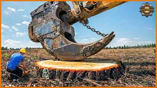 Extreme Dangerous Fastest Big Chainsaw Cutting Tree Machines - Heavy Equipment Machines