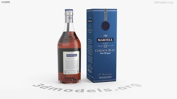 Martell Cordon Bleu Cognac 3D model by 3DModels.org