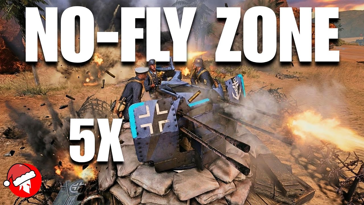 NO-FLY-ZONE! (5X!!!) - 4vs4 - Afrikakorps - Company of Heroes 3