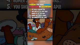 RANKING THE TIMES APU SOLD EXPIRED FOOD IN THE SIMPSONS