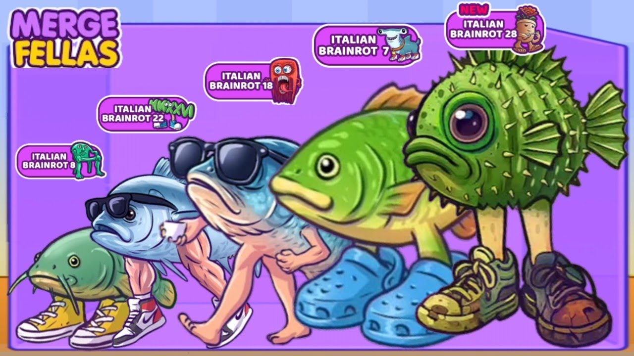 Merge Fellas BOSS + BOSS ⁉️ Brainrot 28, 22,18, 8, 7- New Update | The Ultimate Max Level